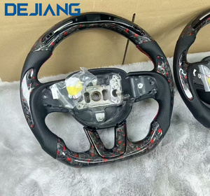 Volant en fibre de carbone forgé amélioré pour voiture Hellcat Charger Grand Durango avec LED - Product Image 4