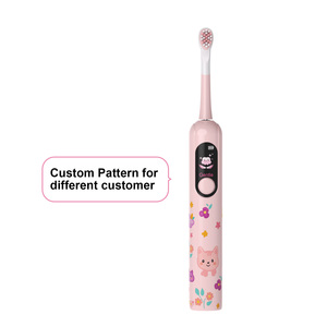 Cepillo de <span class=keywords><strong>Dientes</strong></span> Sónico Personalizado con Pantalla, Logotipo, Color y Diseño de Dibujos Animados, IPX7, Sensor de Presión Inteligente - Product Image 2