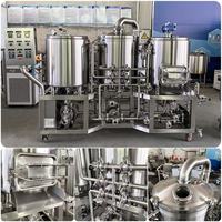 Système de brassage de bière en acier inoxydable 304 de 150 L à 3 cuves, chauffé électriquement, avec contrôle PID pour micro-brasserie et brasserie artisanale