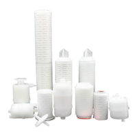 Système de filtration microporeuse, filtre en capsule PTFT hydrophobe/hydrophile de 0,22 micron