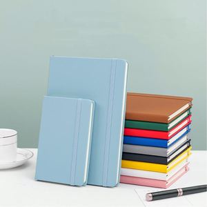 Carnet promotionnel A5 A6 en cuir PU de haute qualité avec logo personnalisé, couverture rigide colorée, reliure thermique gaufrée, 96 feuilles, cadeau OEM/ODM - Product Image 1