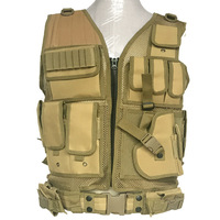 Gilet tactique léger - conception modulaire, bretelles réglables, adapté aux activités de plein air et aux agents de sécurité