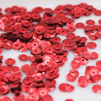 Paillettes en PVC concaves en vrac, brillantes et colorées, de 4 mm à 12 mm, pour couture textile, robes de mariée, costumes, artisanat et décoration