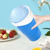 Gobelet magique en silicone pour slush, surgelé rapidement, 500 ml, gobelet à smoothies à presser avec couvercle