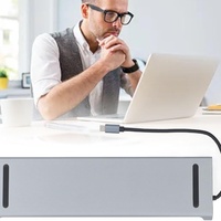 Hub USB C 12 en 1 avec HDTV 4K VGA SD TF 100W PD, station d'accueil Type C pour ordinateur portable Macbook Surface Samsung
