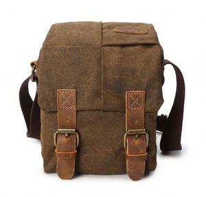 BSCI Factory Vintage Waterproof Canvas nylon Trim DSLR SLR Shockproof <b>Camera</b> Shoulder <b>Messenger</b> <b>Bag</b> - Product Image 1