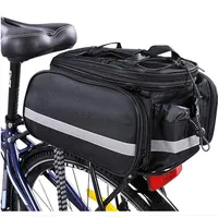 Bolsa de bicicleta à prova d'água, grande capacidade, para assento traseiro, transporte, mountain bike, ciclismo, bolsa para viagem