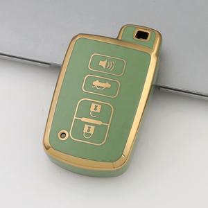 Ventes d'usine couverture de clé de voiture bord doré étui à clés de voiture en TPU pour <span class=keywords><strong>Toyota</strong></span> <span class=keywords><strong>Avensis</strong></span> Land Cruiser Prado 150 accessoires de clé de voiture - Product Image 4