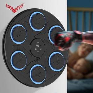 Cible de boxe intelligente ALLFIGHT 2026 avec synchronisation musicale et compteur de coups lumineux LED, entraîneur mural - Product Image 2