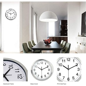 Modern 12 Inch Quartz Wall <strong>Clock</strong> Silent Hanging Decorative Home Bedroom Kitchen Office School Battery Operated Noiseless Ticking - Product Image 4