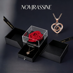 Regalo del Día de la Madre Novirassine 2026, Rosa Eterna Real Preservada <span class=keywords><strong>en</strong></span> Caja con Collar <span class=keywords><strong>Te</strong></span> <span class=keywords><strong>Amo</strong></span> <span class=keywords><strong>en</strong></span> 100 <span class=keywords><strong>Idiomas</strong></span> <span class=keywords><strong>Diferentes</strong></span> - Product Image 1