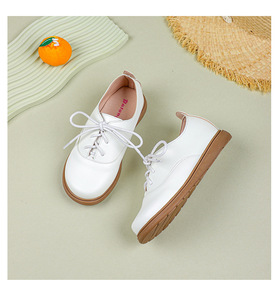 รองเท้าหนังเด็กนักเรียนขายส่งจากโรงงาน สำหรับเด็กชายและเด็กหญิง รองเท้าผูกเชือกสำหรับเด็กชาย อายุ 6 ถึง 10 ปี - Product Image 3