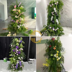 ช่อดอกไม้ประดิษฐ์ 100 ซม. สไตล์ธรรมชาติ สำหรับตกแต่งงานแต่งงาน ดอกไม้พลาสติกผสมผ้าไหมคุณภาพสูง - Product Image 3