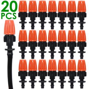 Buse de micro-pulvérisation 1/4 po avec capuchon orange, port 0,8 mm, accessoire pour système d'irrigation goutte à goutte de jardin - Product Image 4