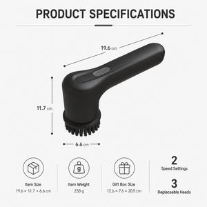 <span class=keywords><strong>Brosse</strong></span> de <span class=keywords><strong>nettoyage</strong></span> électrique universelle pour toute la maison, cuisine, salle de bain, <span class=keywords><strong>sol</strong></span>, chaussures, un seul outil pour tous les besoins de <span class=keywords><strong>nettoyage</strong></span>, <span class=keywords><strong>brosse</strong></span> de <span class=keywords><strong>nettoyage</strong></span> - Product Image 3