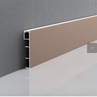 Profilé de plinthe LED en aluminium ultra-fin, design lumineux pour un style intérieur minimaliste