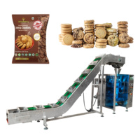 Machine d'emballage verticale automatique 50G 100G 200G pour biscuits et chips avec système de chaîne à godets et film d'emballage – Prix usine