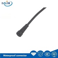 Câble de données en nylon et cuivre étanche IP67 HSJX M16, connecteur circulaire M16 2 ou 3 broches mâle/femelle 10A pour éclairage LED extérieur