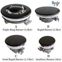 Table de cuisson à gaz portable de haute qualité pour camping-car, multi-cuisinière, surface en verre, plaque supérieure en acier inoxydable, électronique