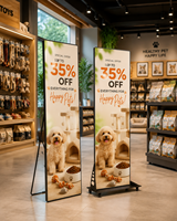 Écran LED sur pied Premium P1.86, affichage publicitaire Ultra HD, luminosité 800 cd, finition noire pour hall d'entreprise