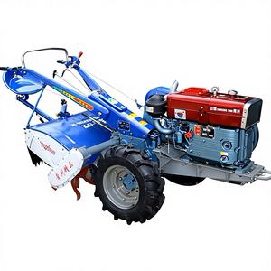 Ручной дизельный трактор с шасси 151, системой конденсации, мощностью 18 л.с., электрическим запуском, роторным культиватором и сиденьем - Product Image 1