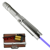 Penunjuk Laser Biru Kelas Industri 5-in-1 dengan Kepala Proyeksi |   Senter Aluminium Isi Ulang Berintensitas Tinggi untuk Profesional