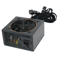 Alimentation ATX de haute qualité 400W/500W/550W, interface 24 broches, certifiée 80PLUS, PFC actif, marque OEM, ventilateur de refroidissement interne 120 mm pour PC