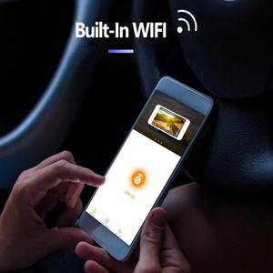 11 pouces 4K rétroviseur caméra de tableau de bord avant et arrière 4K caméra de tableau de bord de <span class=keywords><strong>voiture</strong></span> avec double objectif Wifi GPS vision nocturne moniteur de stationnement - Product Image 5