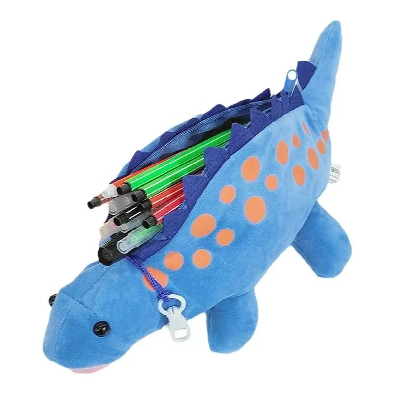 Khủng long túi bút chì 3D Hộp Bút Chì quà tặng sáng tạo 3D khủng long trẻ em phim hoạt hình công suất lớn mặt hàng văn phòng phẩm
