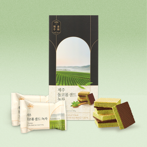 SAMAH Jeju Dolkorom, Galleta de Té Verde con Arena, 12 Piezas, Regalo Premium para Viajes, Recuerdo, para la Hora del Té, Postre de Belleza, Bocadillo Crujiente - Product Image 2