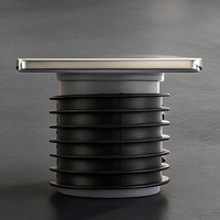 Drain de sol carré en acier inoxydable brossé élégant anti-insectes pour projet de salle de bain d'hôtel