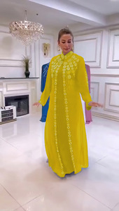African <strong>Dresses</strong> for Women <strong>Traditional</strong> Clothing Set <strong>Nigeria</strong> Robe Chiffon Diamond Caftan Abaya Musulman <strong>Dress</strong> Dashiki Kaftan - Product Image 2