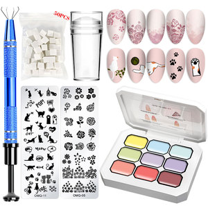 Set de Esmalte de <span class=keywords><strong>Uñas</strong></span> en Gel con Estampado de Patrón Floral Degradado Estilo Chino - Product Image 6