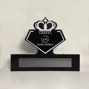 Panneau lumineux LED rectangulaire à sept couleurs pour bar, KTV, fête, message de bienvenue avec design couronne - Product Image 2