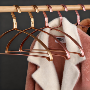 Cintres en aluminium robustes pour pantalons Embouts en caoutchouc antidérapants | Économie écologique | Résistant à la rouille | Pour le linge de garde-robe | En vrac - Product Image 1