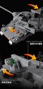 Char moderne de quatrième génération Kf51 Black <span class=keywords><strong>Panther</strong></span>, jouet télécommandé, cadeau, blocs de construction à assembler - Product Image 6