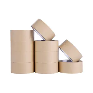 カートンシーリング用のカスタム厚さの環境にやさしいガムクラフト紙テープ片面接着剤防水ホットメルト