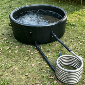 OEM <b>Inflatable</b> Drop Stitch Spa Tub Portable Design Rigid Body for Outdoor Hot Ice <b>Bath</b> Recovery Therapy - Product Image 1