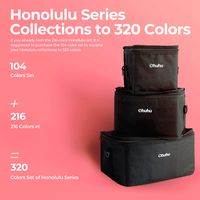 Ohuhu Distributeur - Oahu 320 Couleurs Marqueurs d'Art à Double Pointe à l'Alcool, Pointe Fine et Pointe Biseautée