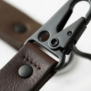 Llavero de Cuero Sintético Grabable con Láser y Logotipo Personalizado, Llaveros y <span class=keywords><strong>Mosquetones</strong></span> Promocionales de Cuero PU Vintage - Product Image 3