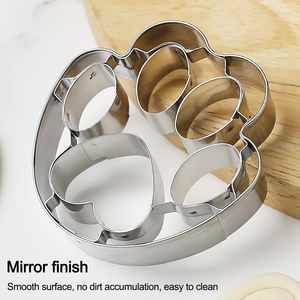 Cortador de Galletas Personalizado para Hornear Galletas, Molde de Acero Inoxidable para Galletas, Pata de Hueso de Perro y Cerveza - Product Image 3