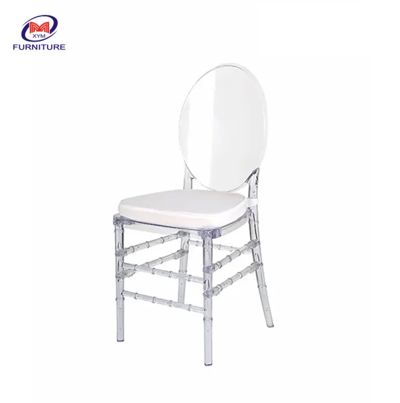 Vdo đồ nội thất sợi khuôn chiavari kim loại với đệm ghế cho các sự kiện Napoleon Stackable sang trọng ban nhạc đám cưới ghế