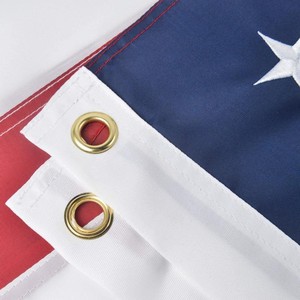 Drapeau américain brodé rectangulaire en tissu Oxford, bannière en nylon à étoiles et rayures, plusieurs tailles - Product Image 3