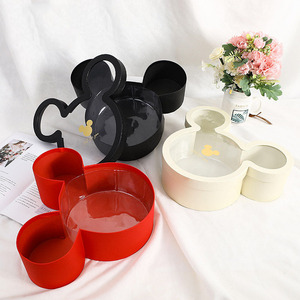 Caja de papel de regalo personalizada con ventana en forma de Micky, embalaje de marca Bonita, flores de San Valentín, caja de regalo de Chocolate - Product Image 2
