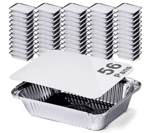 8389 Oblong Aluminum <strong>Containers</strong> 210 <strong>Aluminium</strong> <strong>Foil</strong> <strong>Container</strong> 800ml <strong>Foil</strong> Tray Aluminum <strong>Foil</strong> <strong>Food</strong> <strong>Containers</strong> with Lids - Product Image 1