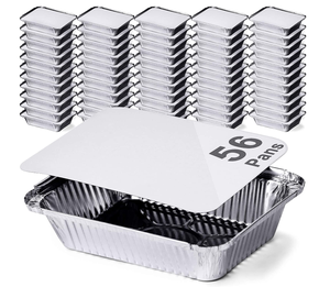 8389 Oblong Aluminum Containers 210 Aluminium Foil Container 800ml Foil Tray Aluminum Foil Food Containers With Lids