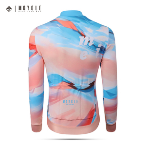 Mcycle OEM ODM Maillot thermique de cyclisme pour femmes Logo personnalisé Manches longues Vêtements d'<span class=keywords><strong>hiver</strong></span> en polaire respirante Vêtements de vélo - Product Image 2