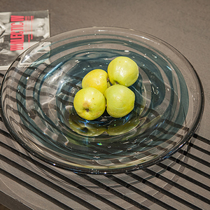 Multiple Horizons Fruit Bowls Living Room Home Decor Accessories Crystal Glass Fruit Inner Tray <strong>Chiniote</strong> Plate - Product Image 1