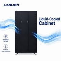 Armoire de serveur 48U à refroidissement liquide pour cluster de GPU IA, solution de plaque froide haute densité avec CDU prêt à l'emploi et certifié CE UL