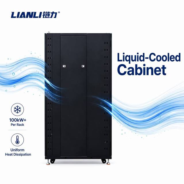48U Liquid Cooling Server Rack Cabinet for AI GPU Cluster High-Density Cold Plate Solution with CDU Ready & CE UL Certified